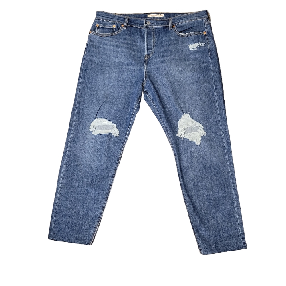 Levi's Wedgie Skinny Distressed Jeans